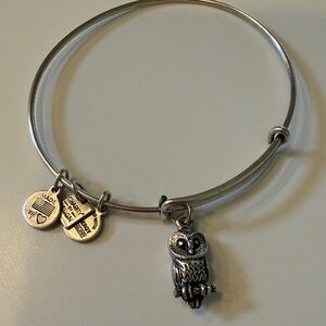 Alex and Ani Silver Charm Bangle